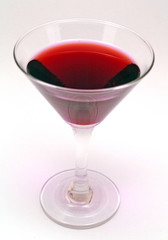 Glass of red wine