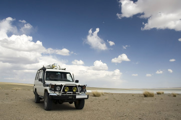 Fototapeta na wymiar 4WD na pustyni