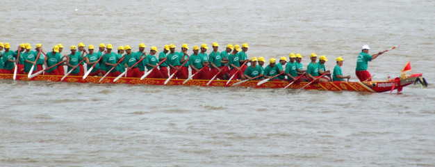 Festival de bateaux a rame, Cambodge