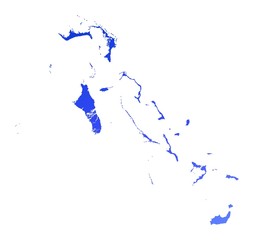 blue gradient map of Bahamas