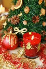 Christmas still-life and ornaments