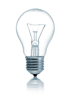 Light bulb isolated on a white background