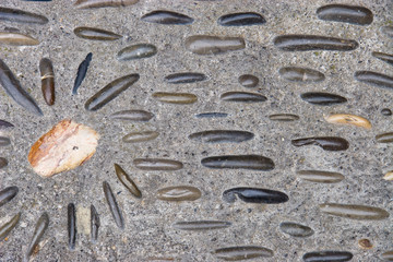 Stone pattern on a ground