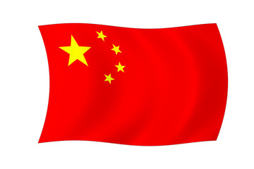 Fototapeta premium China Flagge