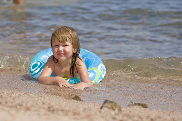 Kid on the beach