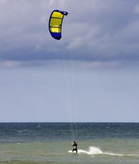Kite Surfer on Stormy Day