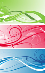 Abstract decoration set