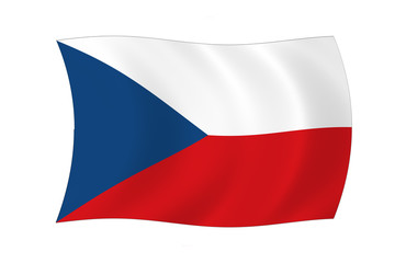 tschechien czechia Flagge