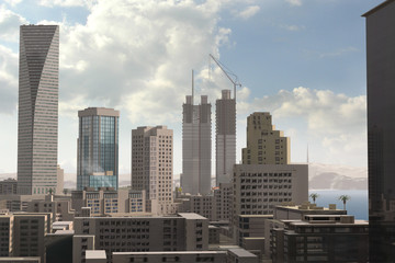 Fototapeta premium Imaginary city 262