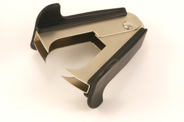 black staple remover