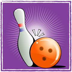Boule et quille de bowling