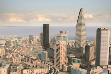 Fototapeta premium Imaginary city 245