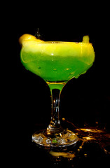 cold green drink 