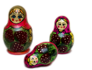 Fototapeta premium Russian doll trio