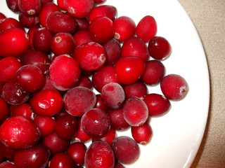 Frozen cranberries