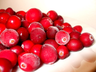 Frozen cranberries