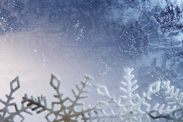 Frozen glass background