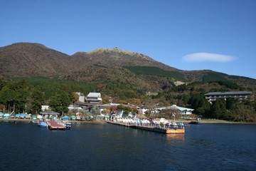 Fototapeta premium Lago sobre kamogatake, Japon