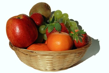 fruit basket of fresh fruit
