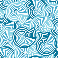 Seamless vector texture with abstract circles