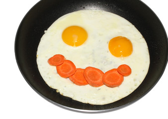 Fried eggs smile