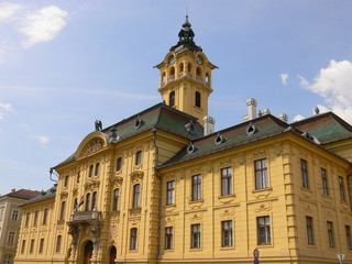 Fototapeta na wymiar Townhall in Sheged, Hungary