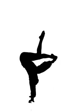 silhouette di verticalista