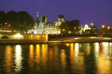 reflets sur les quais