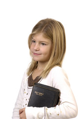 Girl with Bible
