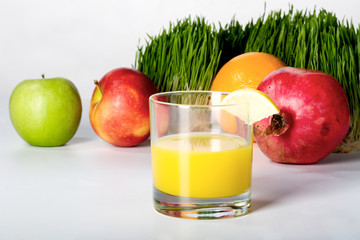 glass of fresh juice