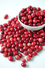 Bowl of cranberries