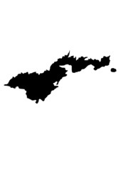 vector map of american samoa - obrazy, fototapety, plakaty