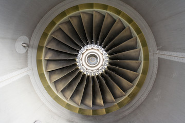 Aircraft jet engine detail