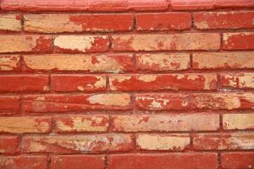 Fototapeta premium Pared de ladrillos gastados