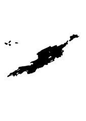 vector of anguilla map