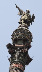 Christopher Columbus Statue in Barcelona