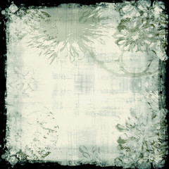 grunge floral background