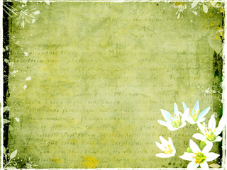 grunge background with faded text