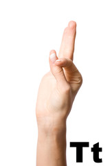 Langage des signes T