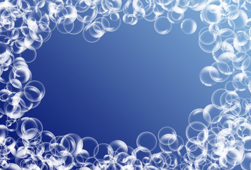 Blue bubble frame