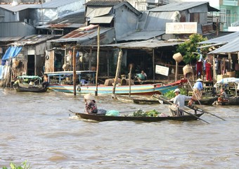 Barque sur le Mekong