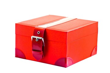 Red box isolated