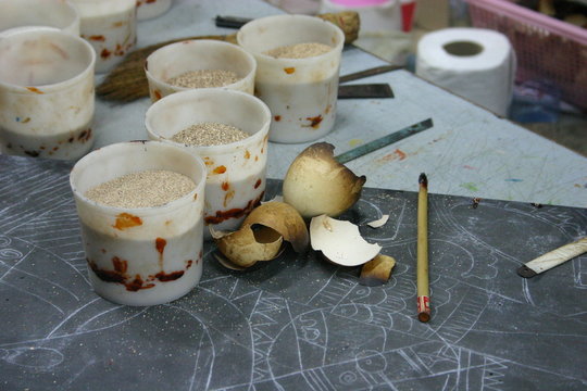 Laque (coquille d'oeuf)