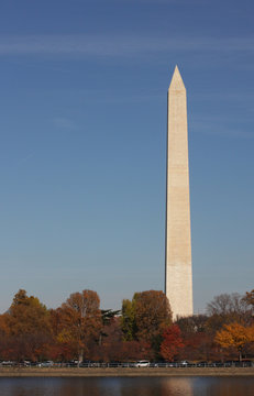 monument in fall