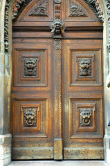 Czech Republic, Prague: ancient door