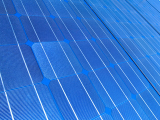 Close-up of a solar panel