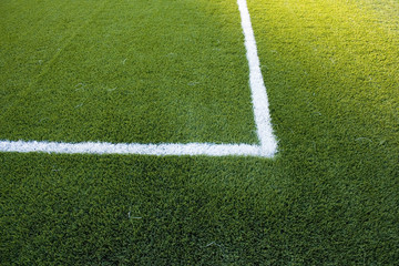 Obraz premium lines in the grass field