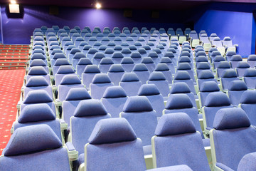 Naklejka premium empty cinema auditorium