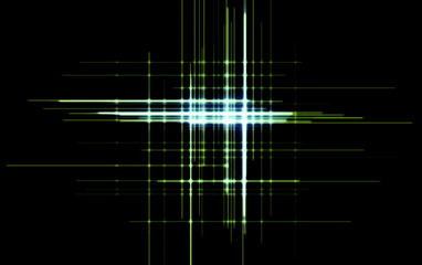 Blue lines on black forming a Grid