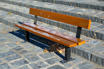 Lonely park bench